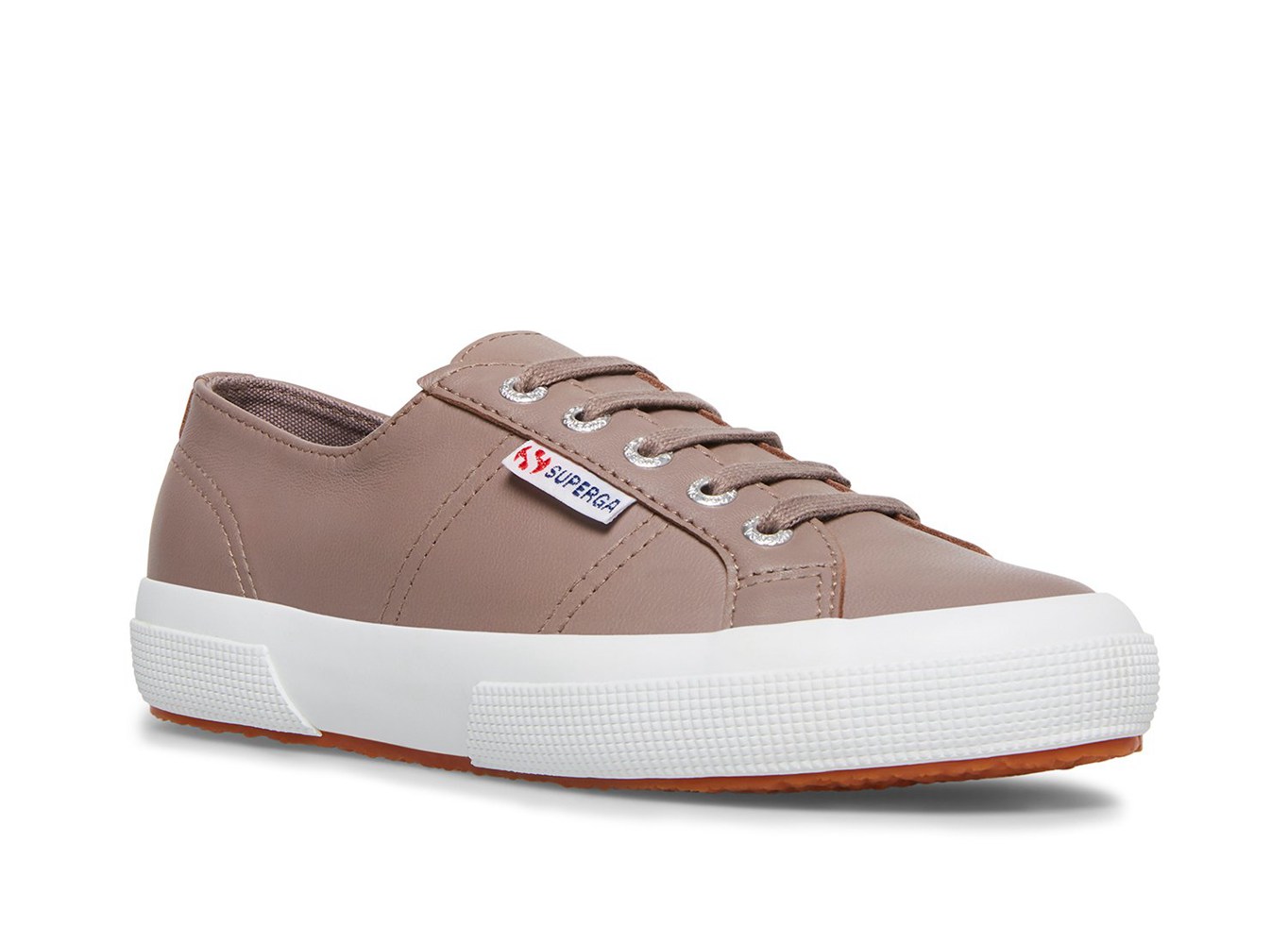 Superga Sneakers Womens - 2750 Naplngcotu Leather - Dark Grey - OGQTB0592